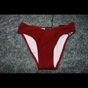 PrettyLittleThing Burgundy Bikini bottoms